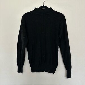 Military men’s flame retardant black mock neck sweater size M medium 40-42